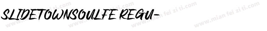 SlideTownsoulfe Regu字体转换